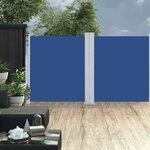 VIDAXL Auvent lateral retractable Bleu 140 x 600 cm