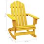 Voir la diapositive 6 : VIDAXL Chaise a bascule de jardin Adirondack bois de sapin jaune