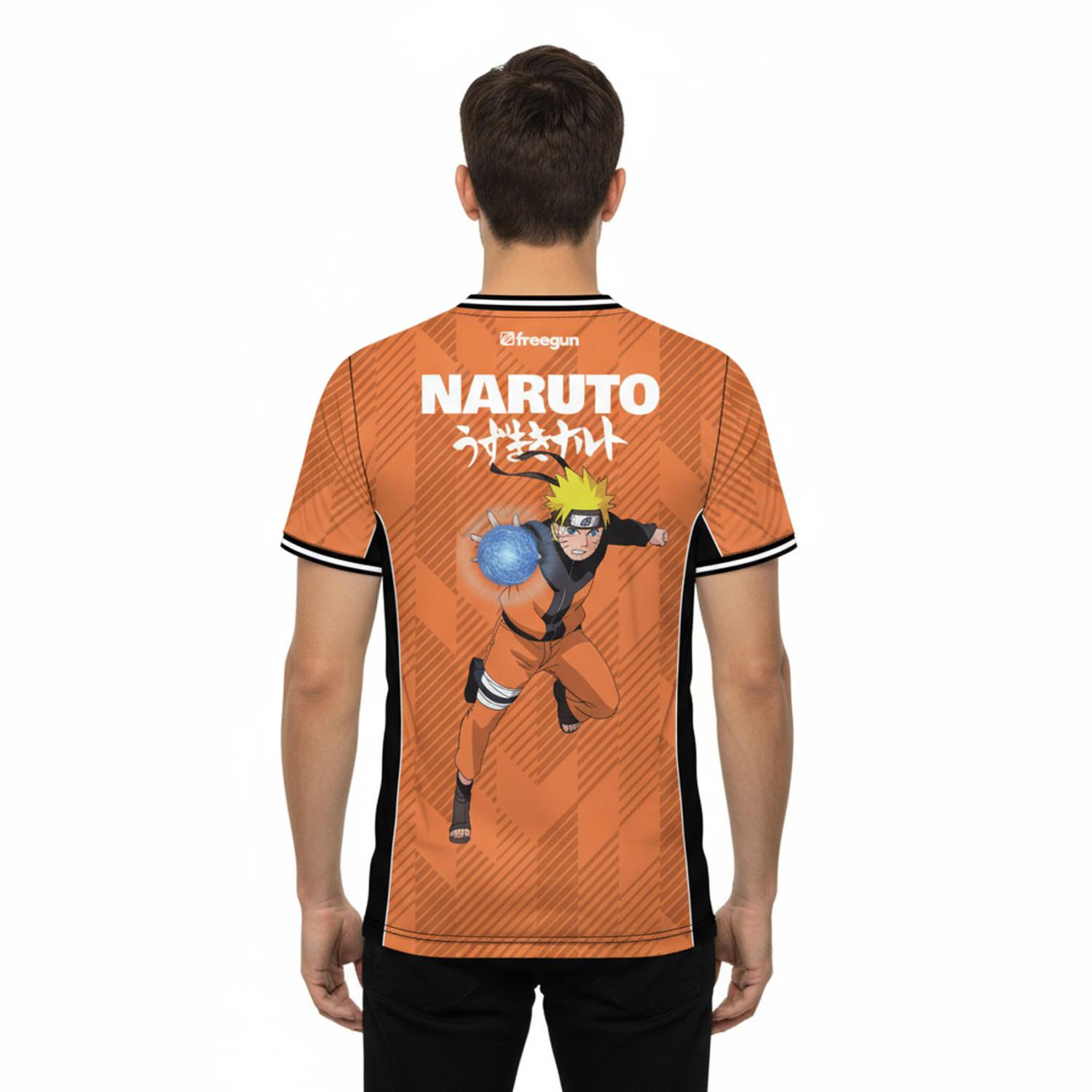 Voir la diapositive 2 : FREEGUN T-shirt homme en polyester Naruto Shippuden Naruto