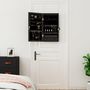 Voir la diapositive 3 : VIDAXL Armoire à bijoux avec miroir et éclairage LED mural noir