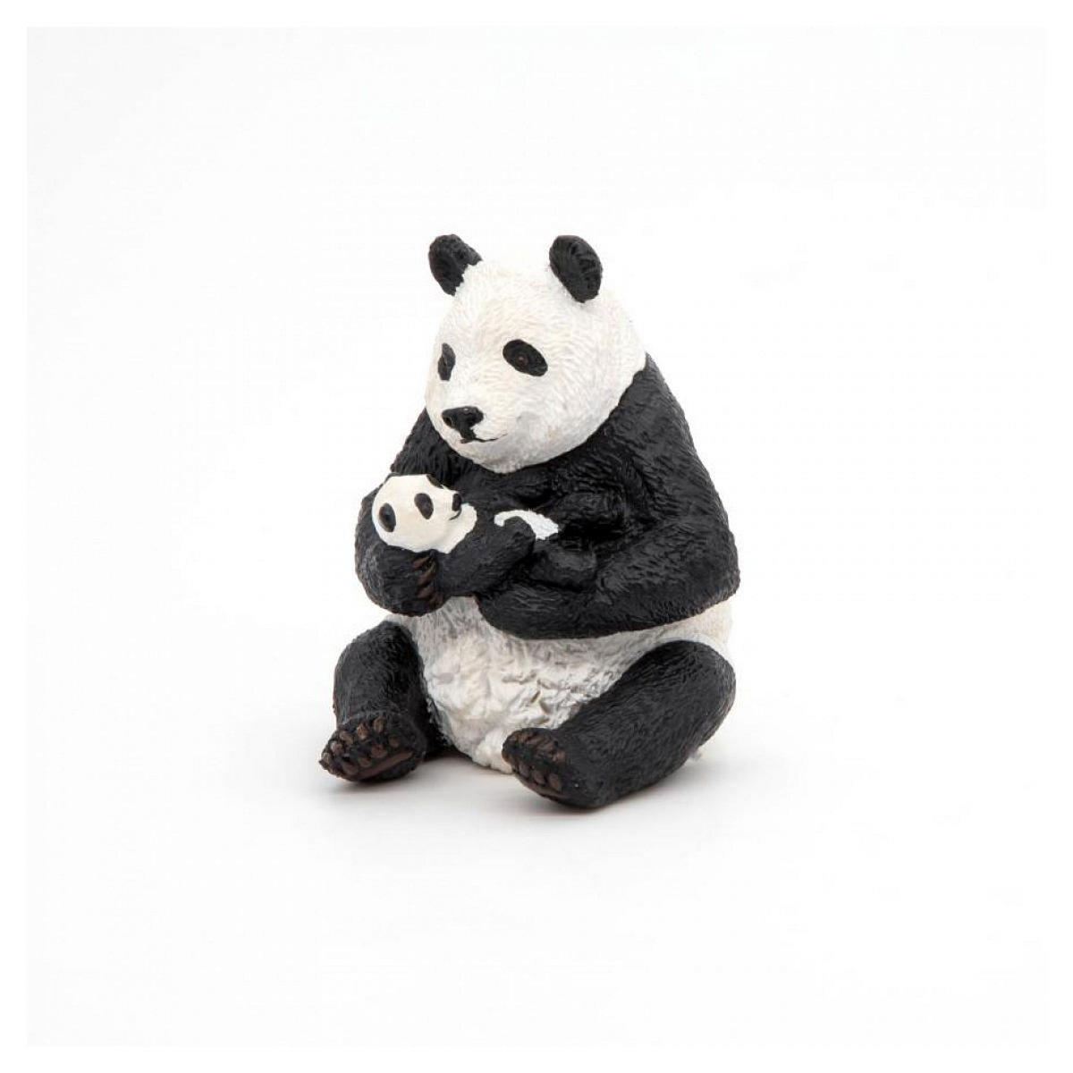 Papo Panda assis et son bébé  figurine