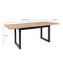 Voir la diapositive 4 : CONCEPT USINE Table à manger industrielle extensible 10 personnes blanche KOTOR