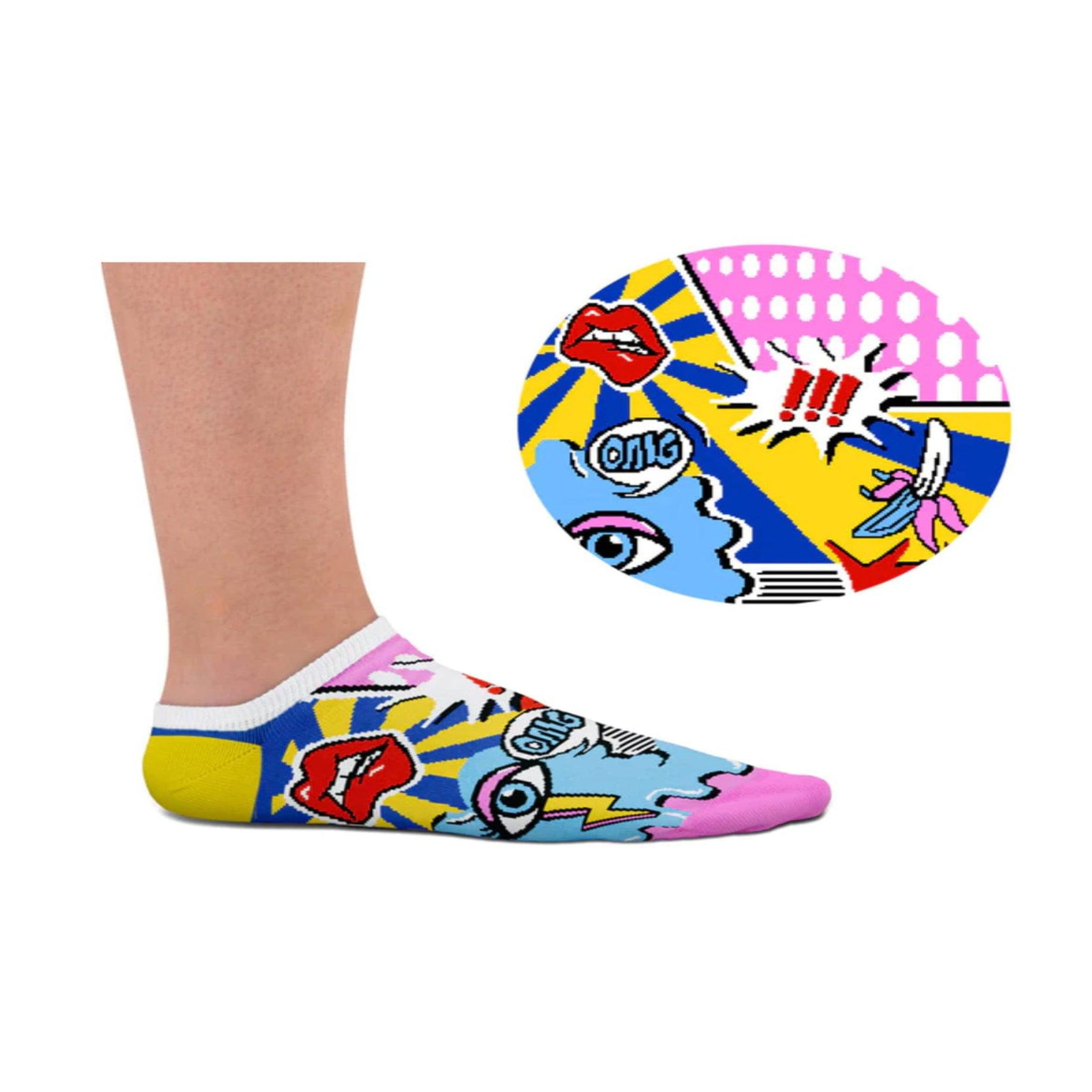 Voir la diapositive 2 : SOCK AFFAIRS Socquettes sock affairs pop art