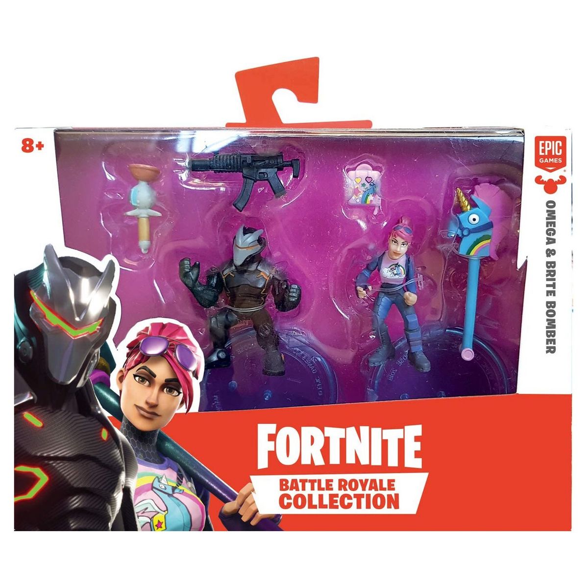 EPIC Pack de figurines Omega et Brite Bomber  - Fortnite 