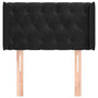 Voir la diapositive 3 : VIDAXL Tete de lit avec oreilles Noir 83x16x78/88 cm Velours