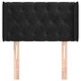Voir la diapositive 3 : VIDAXL Tete de lit avec oreilles Noir 83x16x78/88 cm Velours