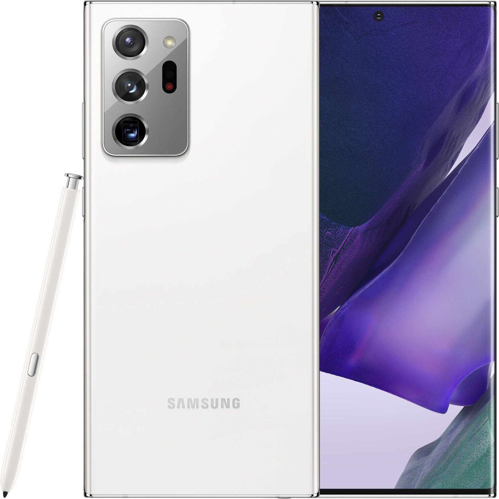 Voir la diapositive 1 : Samsung Galaxy Note 20 Ultra 5G (Dual Sim) Reconditionné 256 Go - Grade A - Blanc
