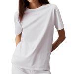 CALVIN KLEIN JEANS T shirt  Femme Calvin Klein Micro Logo. Coloris disponibles : Blanc