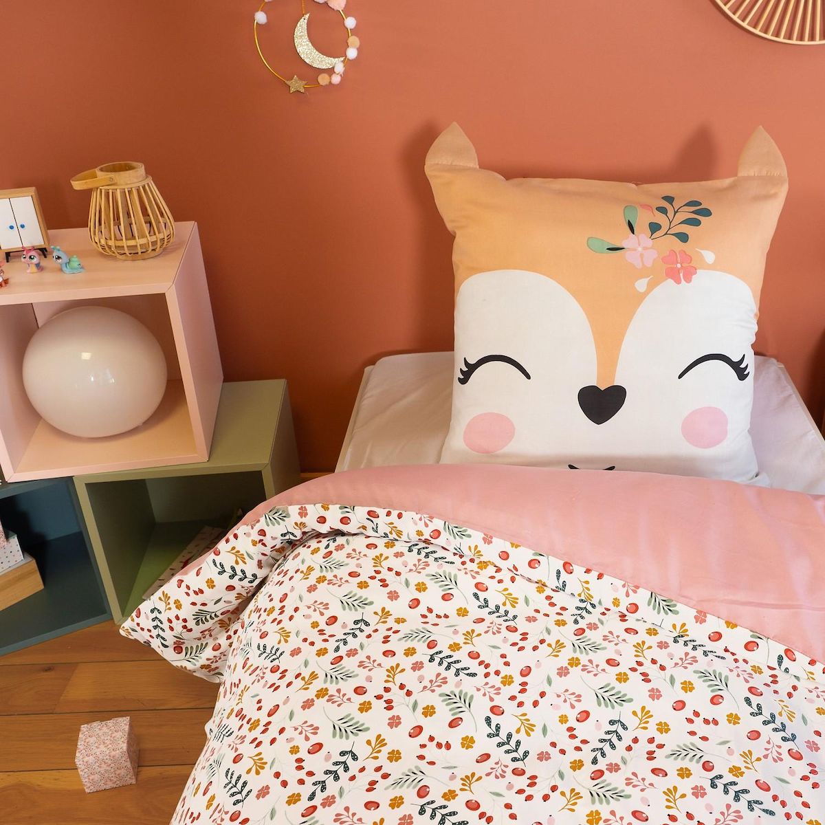 Home collection Parure De Couette 2pcs 140x200cm Microfibre Leila