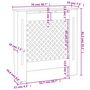 Voir la diapositive 6 : VIDAXL Cache-radiateur MDF Blanc 78 cm