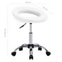 Voir la diapositive 6 : VIDAXL Chaise de travail roulante Blanc Similicuir