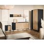 Voir la diapositive 3 : BEST MOBILIER Cambridge - étagère - effet bois et noir - 110 cm