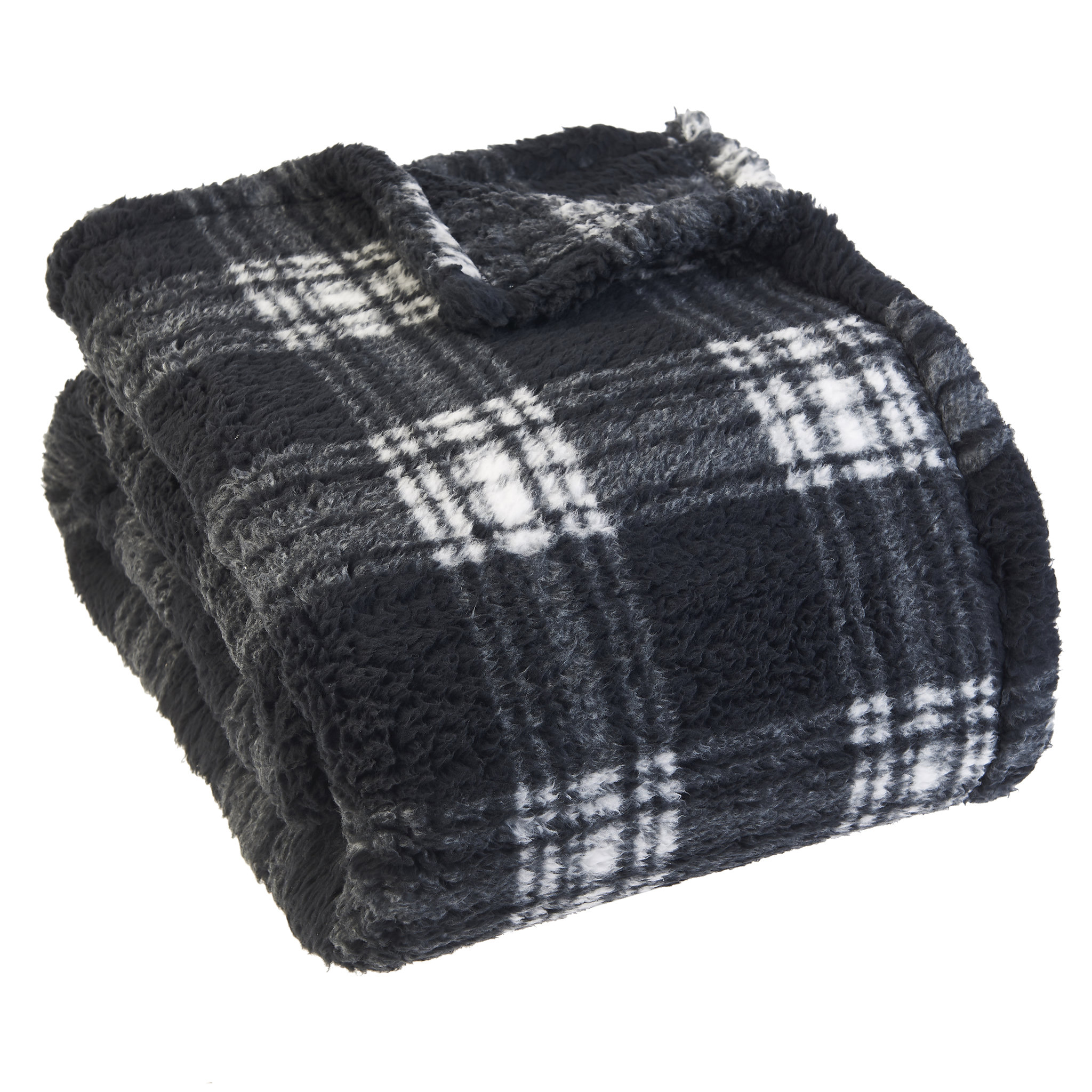 Voir la diapositive 1 : ACTUEL Plaid en polaire teddy 250gsm 