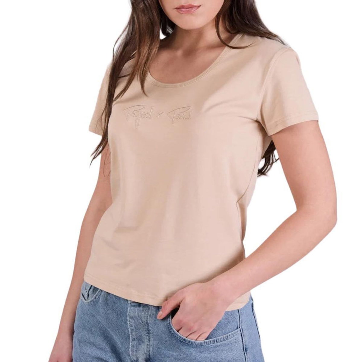 Project X T-shirt Beige Femme Project X Paris F221114