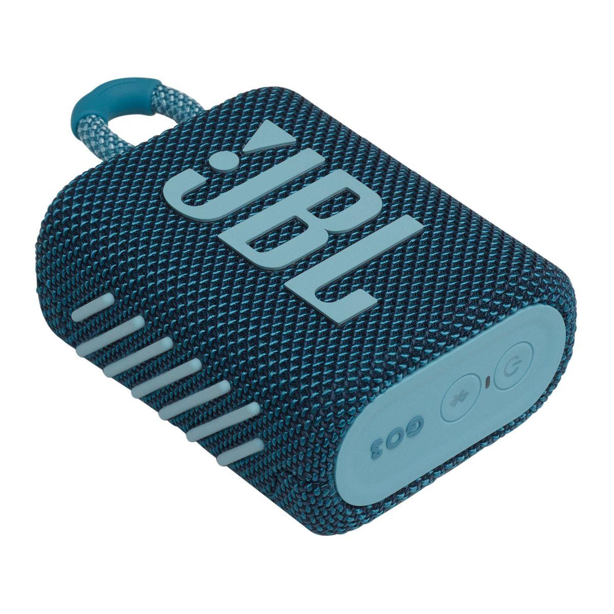 Voir la diapositive 4 : JBL Enceinte portable Go 3 Bleu