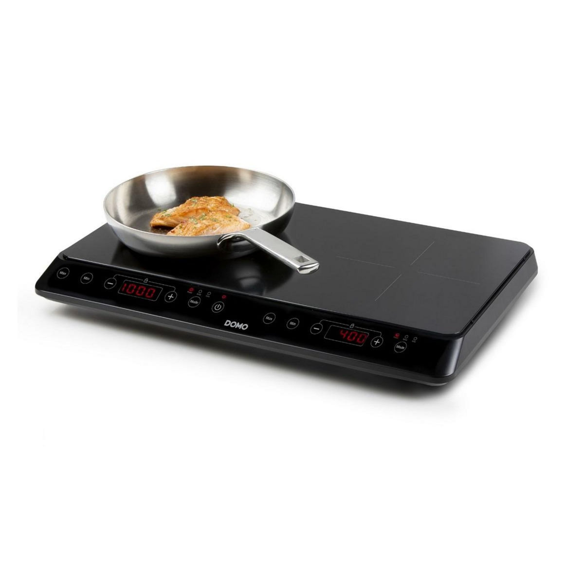Domo Table de cuisson induction posable 2 feux 3500w noir - DO338IP