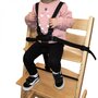 Monsieur Bébé Harnais de sécurité universel 5 points pour chaise haute bébé - Noir