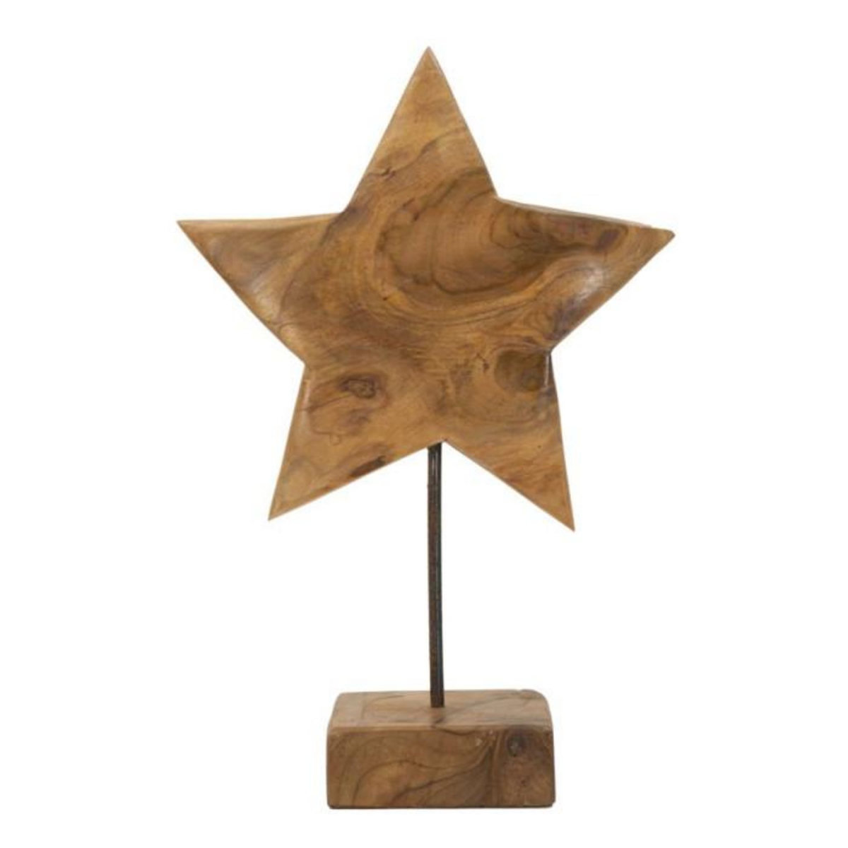 Paris Prix Objet Déco en Teck  Étoile  42cm Naturel