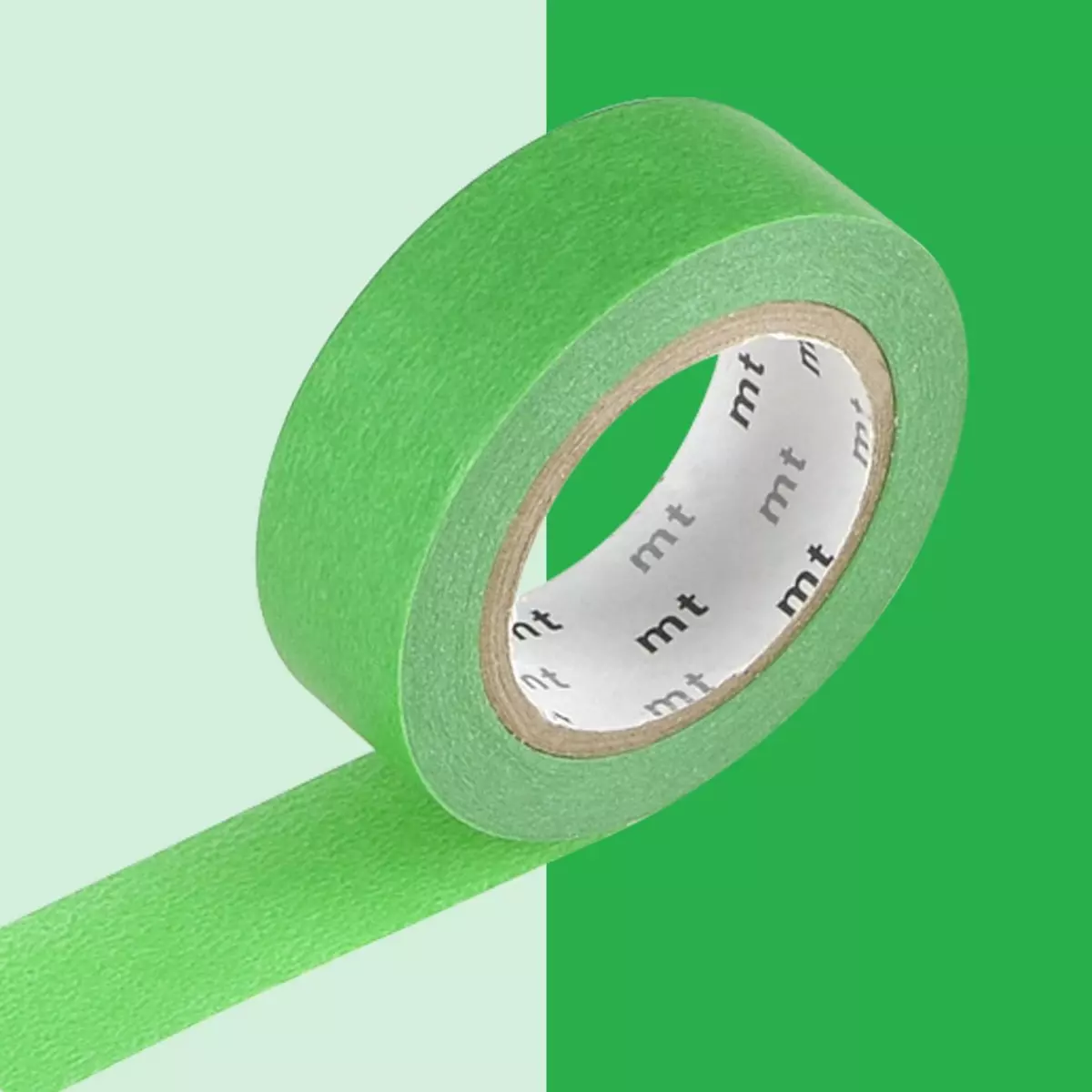 Masking Tape (MT) Masking tape unicolore - Vert - 1,5 cm x 7 m