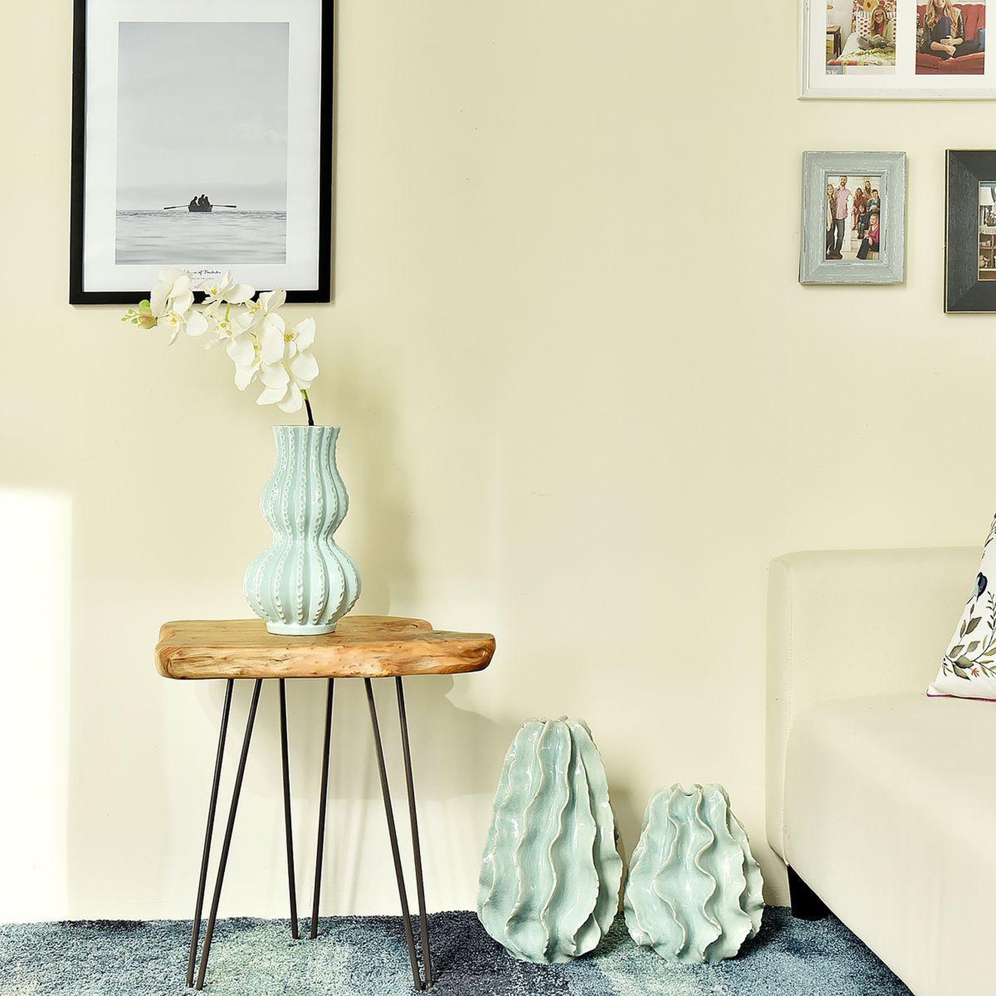 Voir la diapositive 3 : Paris Prix Table d'Appoint en Bois  Woody 110  52cm Naturel