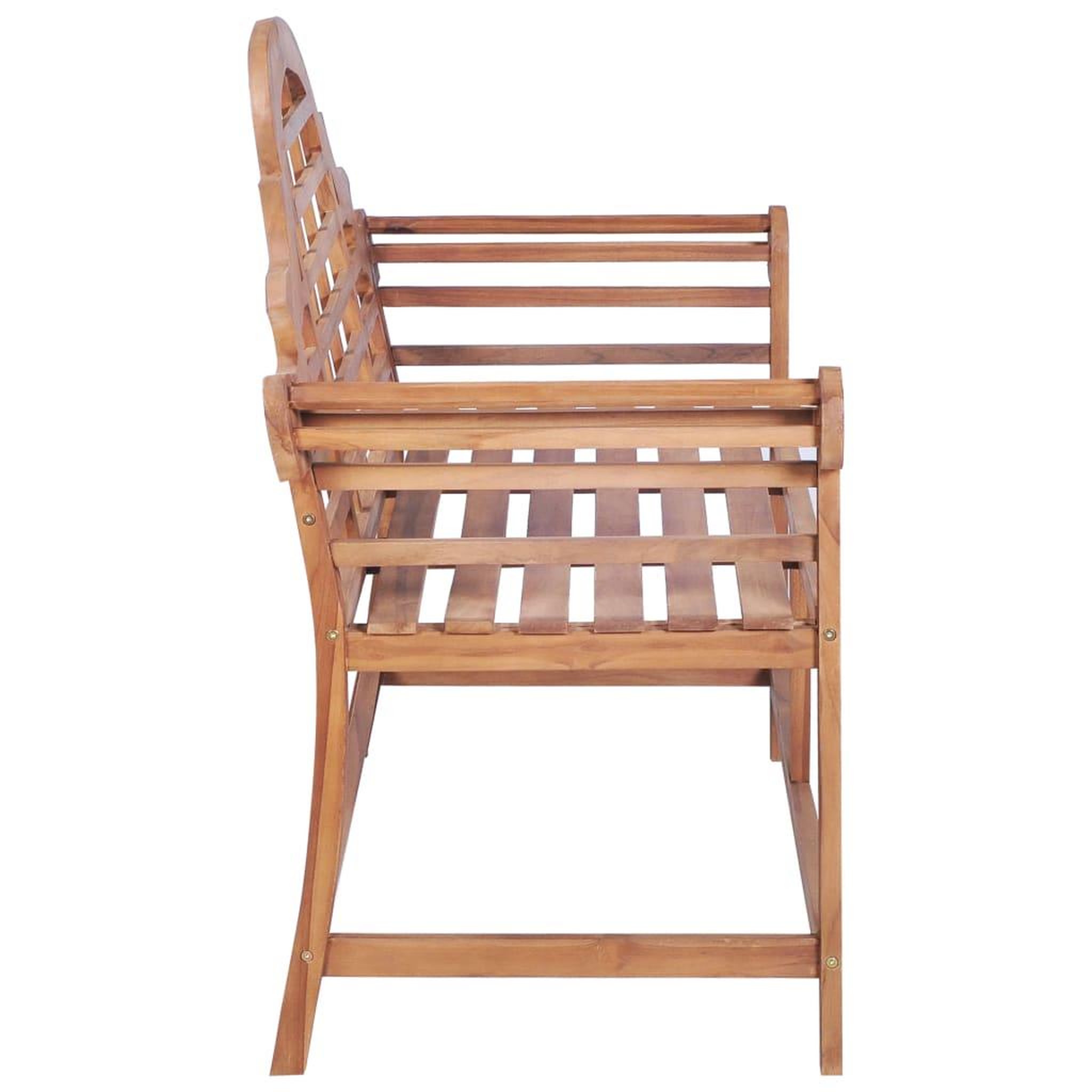 Voir la diapositive 3 : VIDAXL Banc de jardin 127x58,5x92,5 cm bois massif de teck
