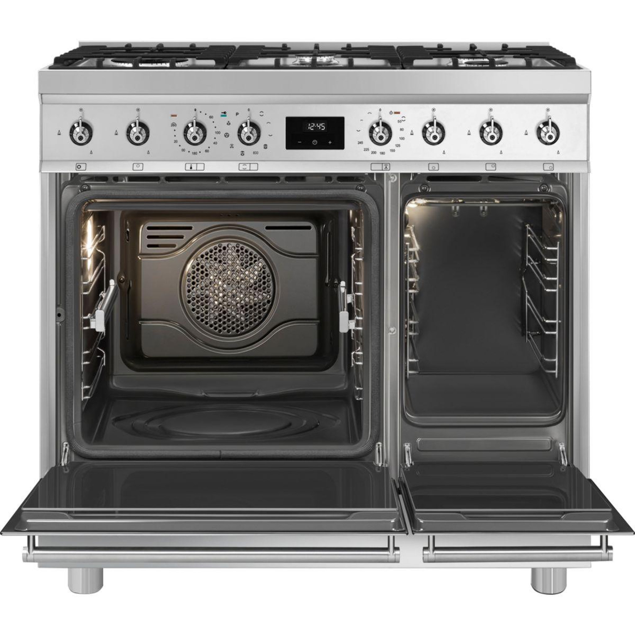 Voir la diapositive 3 : SMEG Piano de cuisson gaz C92GPX2