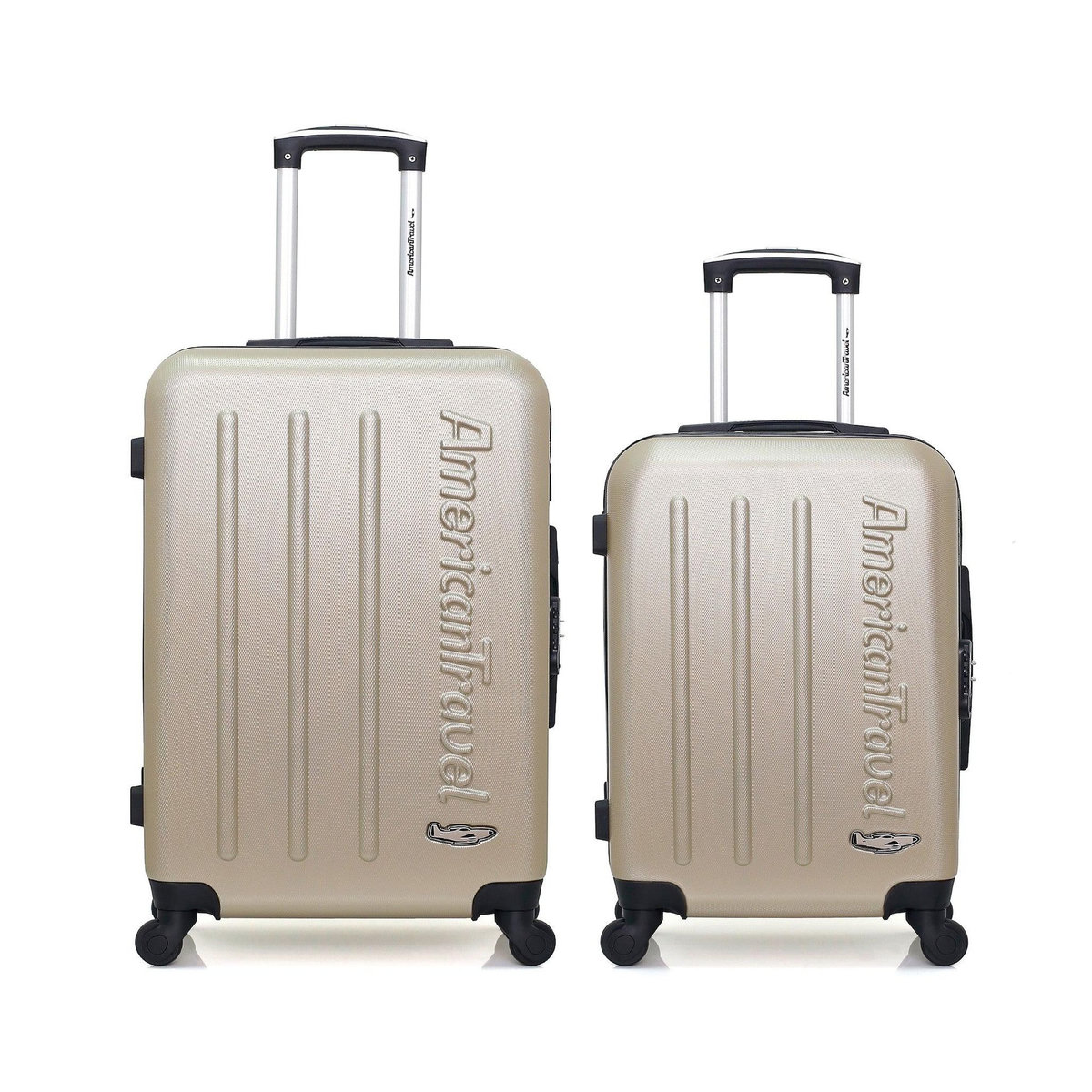 AMERICAN TRAVEL AMERICAN TRAVEL  -  LOT DE 2  -  VALISE WEEKEND ET VALISE CABINE BRONX