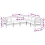 Voir la diapositive 6 : VIDAXL Salon de jardin 6 pcs avec coussins bois de pin impregne