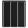 Voir la diapositive 3 : VIDAXL Armoire avec compartiments et barres Noir 150x45x175 cm Tissu