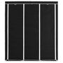 Voir la diapositive 3 : VIDAXL Armoire avec compartiments et barres Noir 150x45x175 cm Tissu