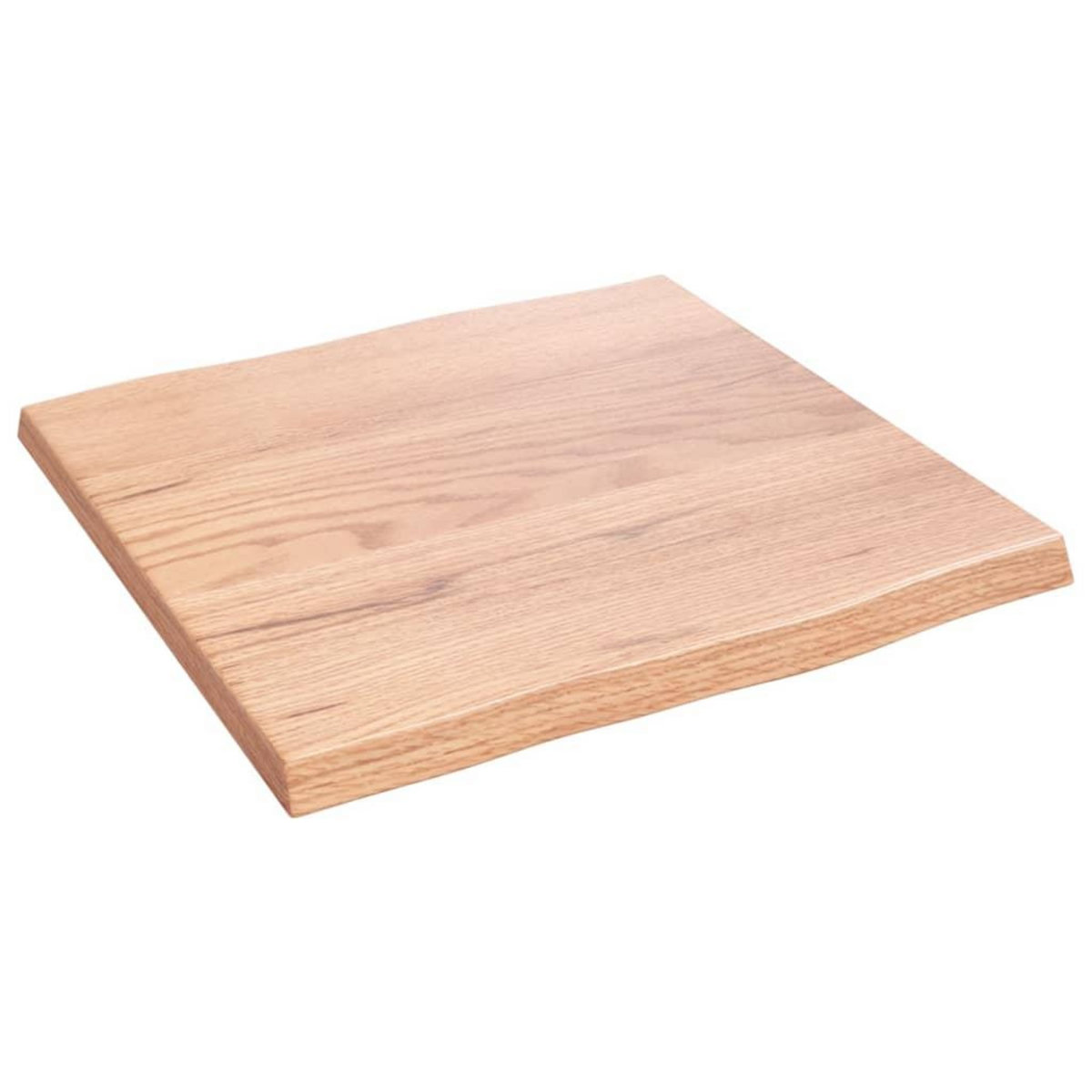 VIDAXL Dessus de table bois chene massif traite bordure assortie