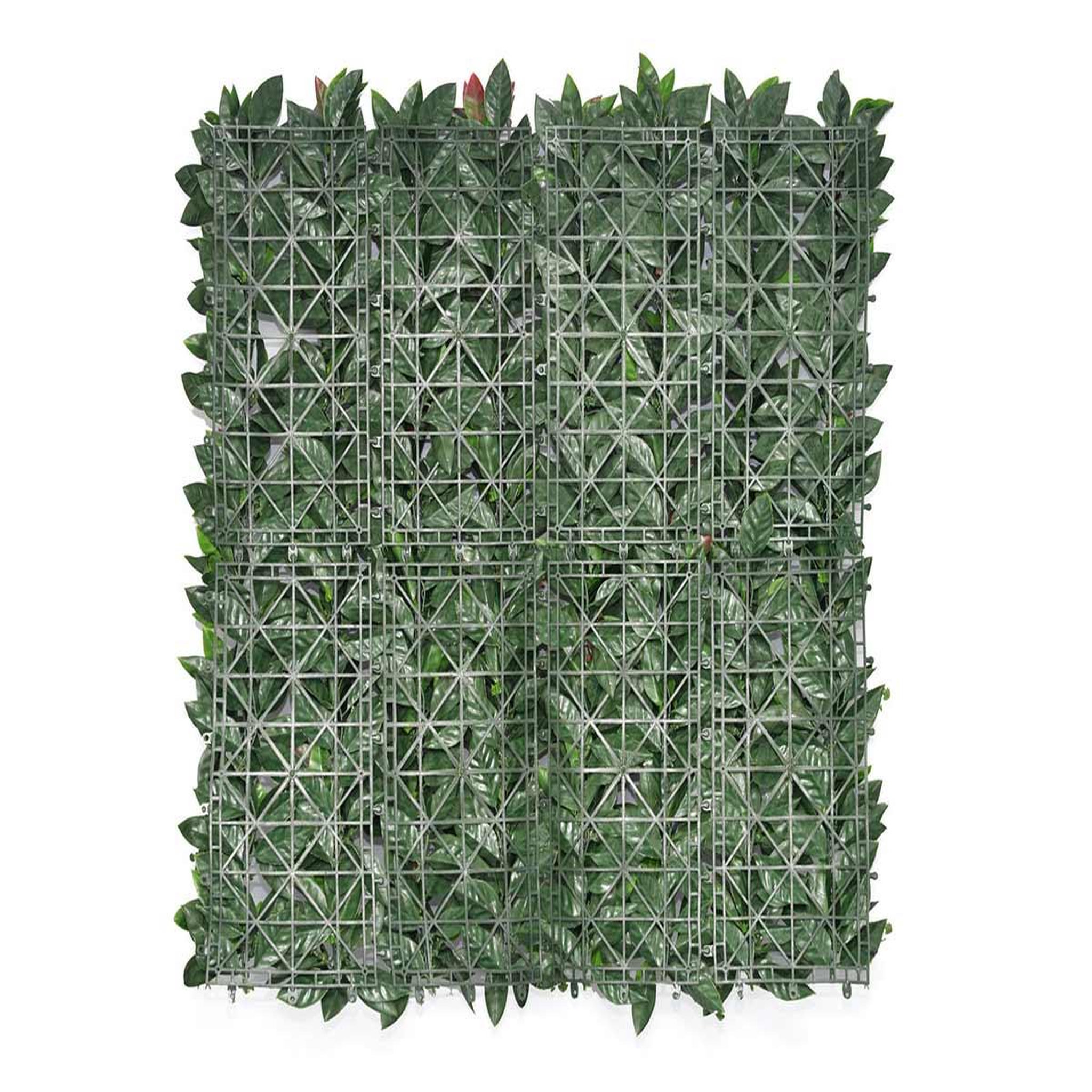 Voir la diapositive 2 : JARDIDECO Feuillage artificiel imitation photinia 1 m² - jardideco