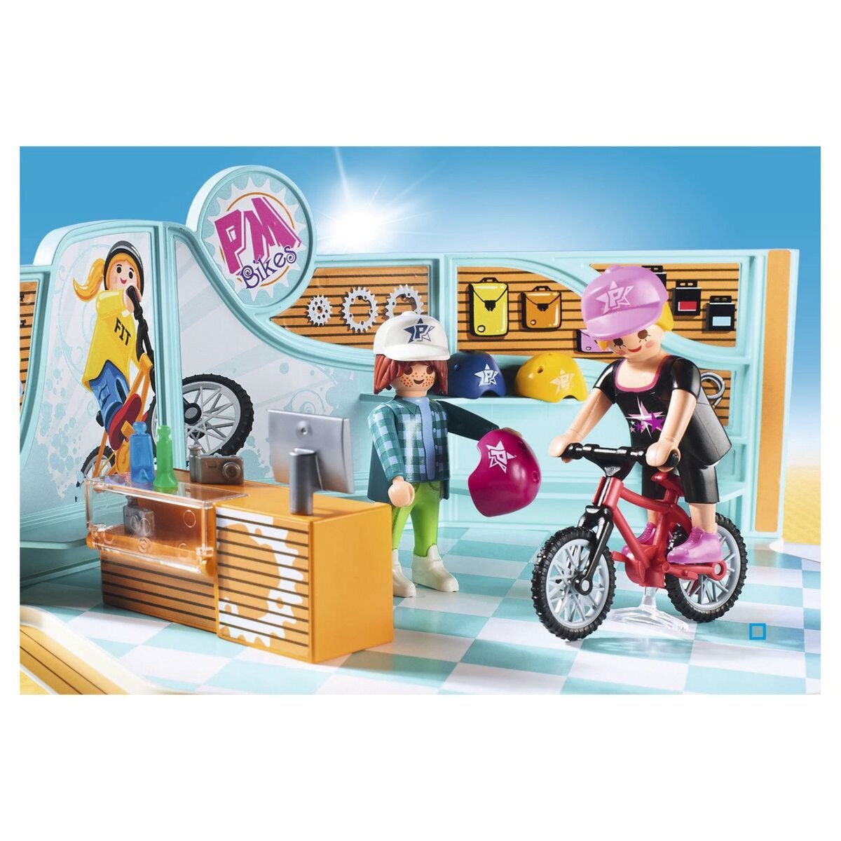 PLAYMOBIL 9402 - City Life - Boutique de skate et vélos
