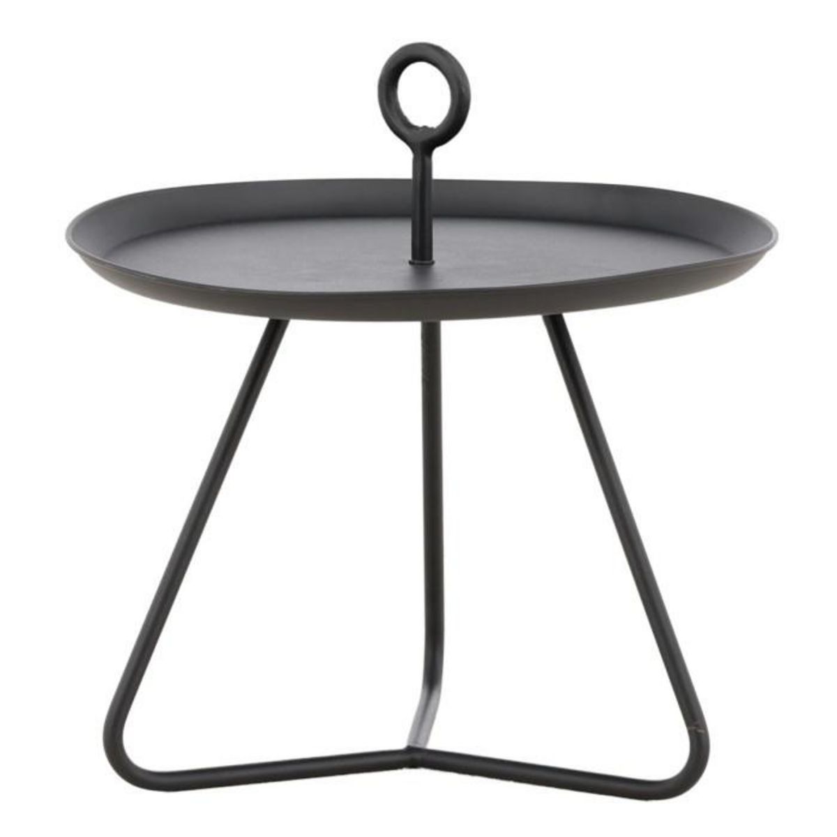 Paris Prix Table d'Appoint de Jardin  Pamplona  40cm Noir