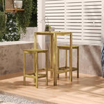 VIDAXL Table de bar 60x60x110 cm Bois de pin impregne