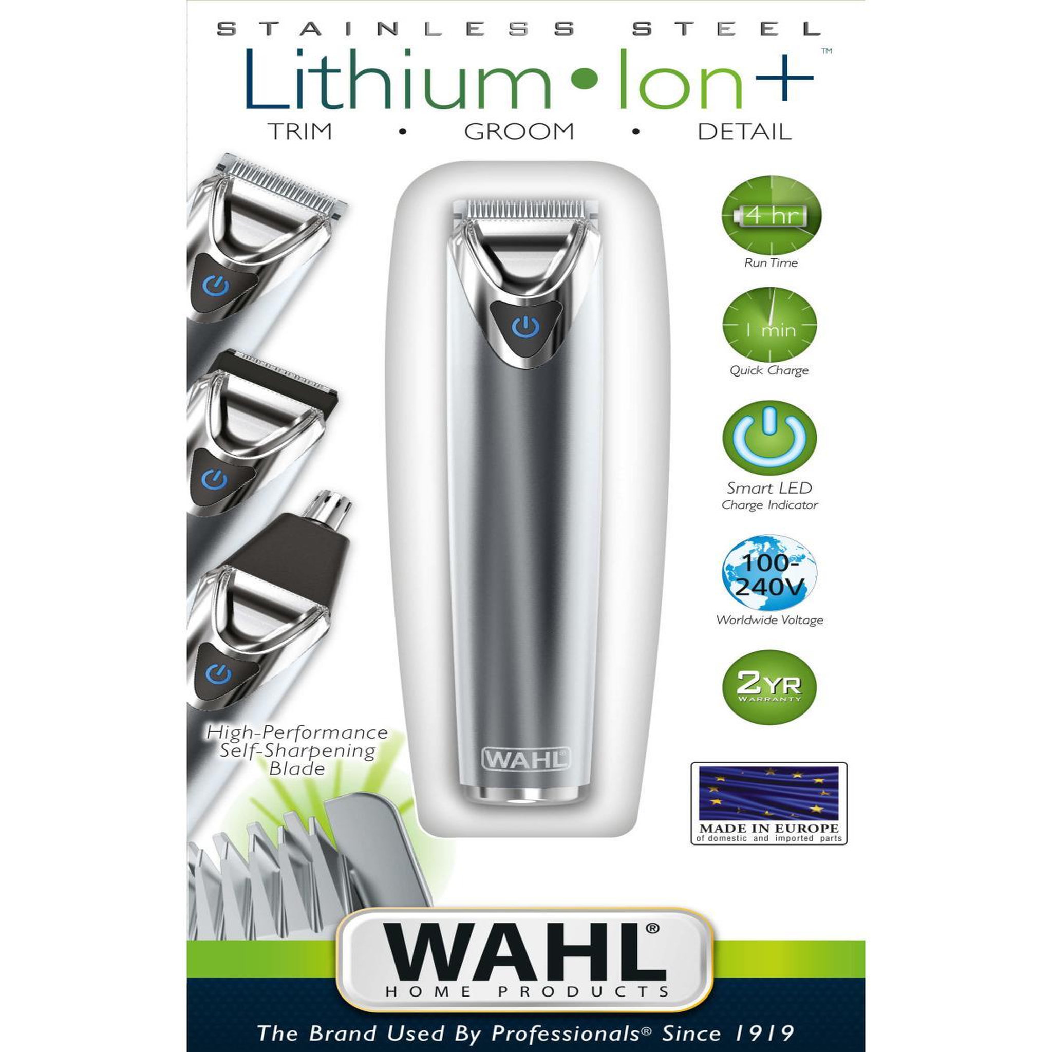 Voir la diapositive 3 : WAHL Wahl Li+ tondeuse à barbe Acier inoxydable