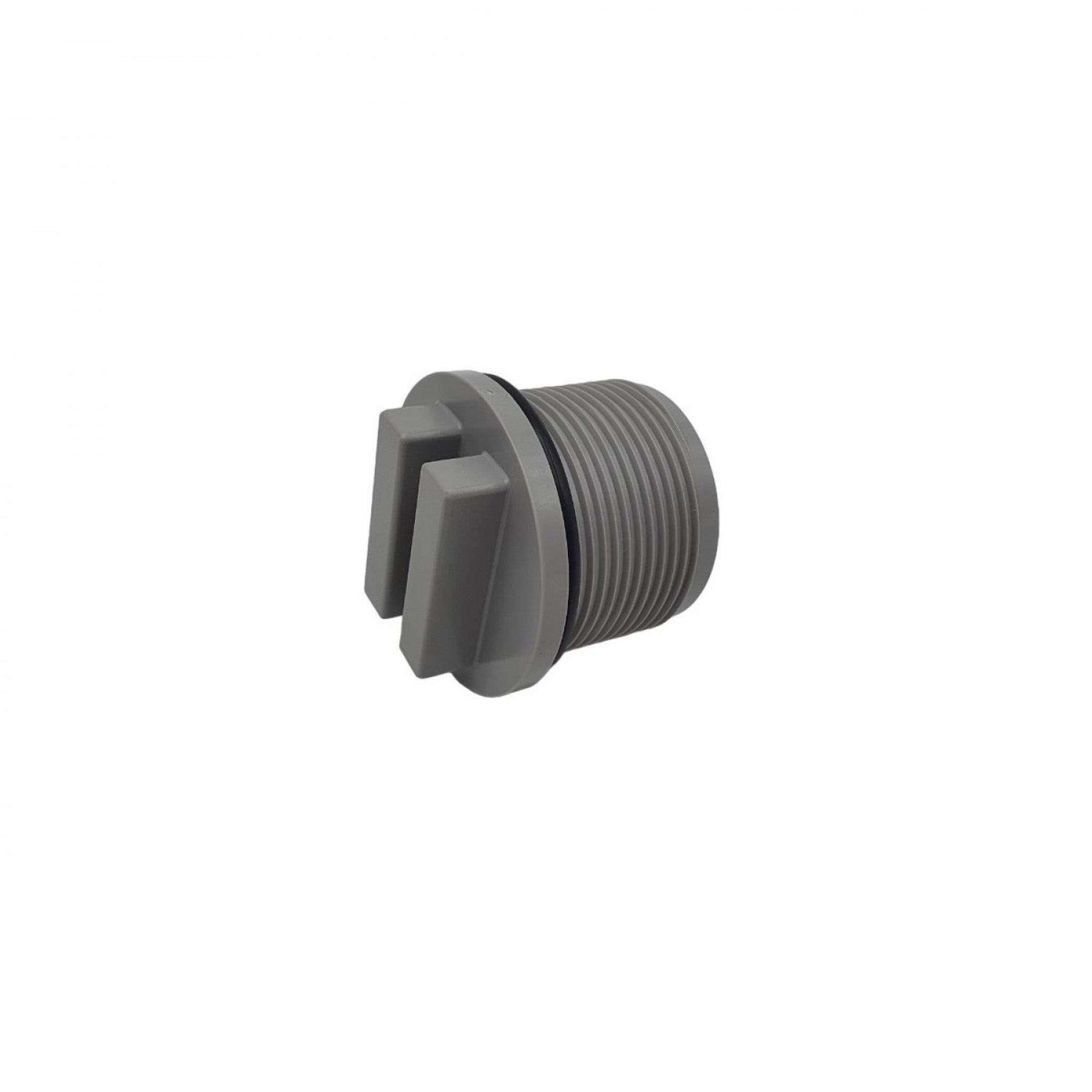 Hayward Bouchon de vidange pour piscine avec joint torique - 1 - 1/2 - Gris foncé - SP1022CELG