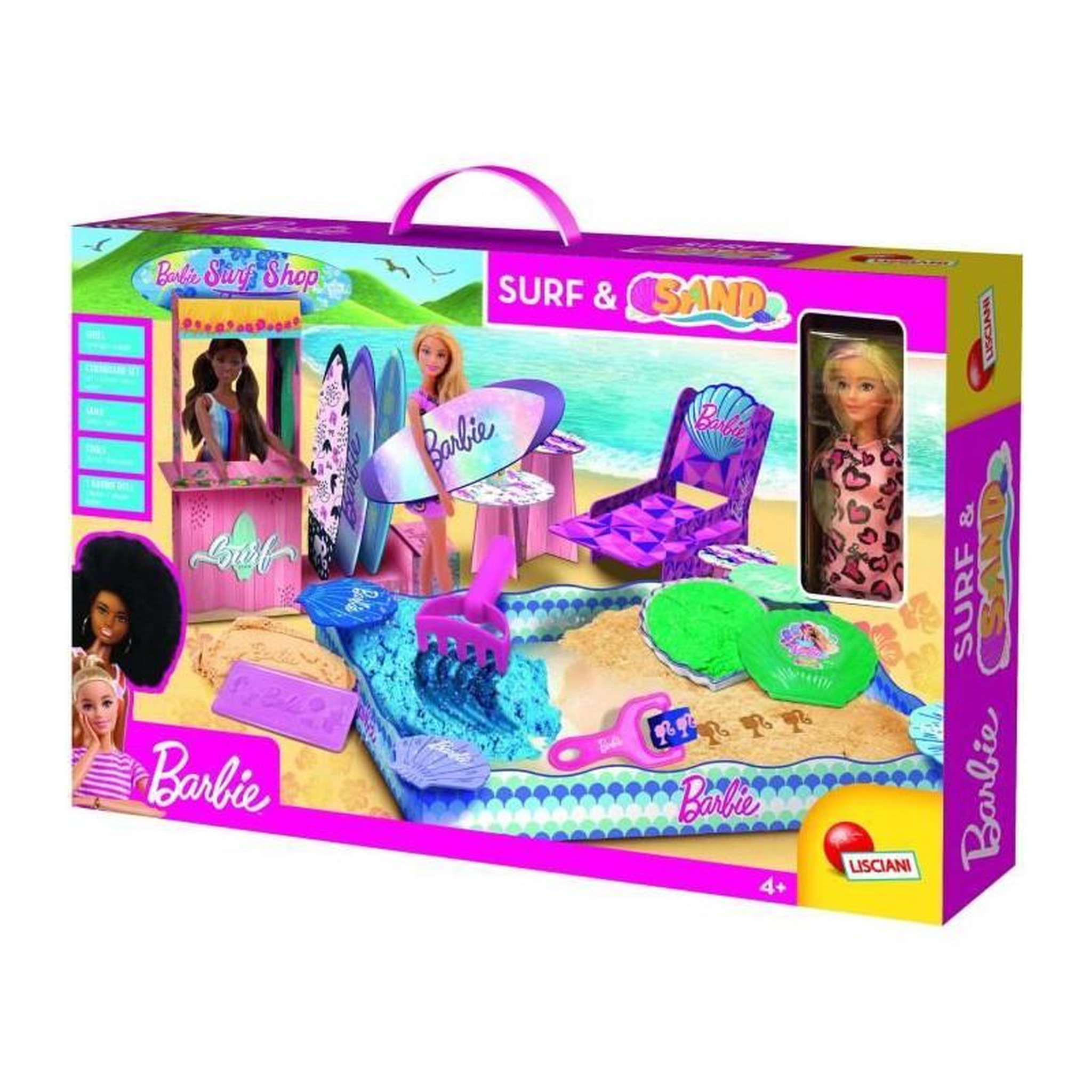 LISCIANI GIOCHI Coffret de sable magique - Barbie coffret Sand & Surf - LISCIANI