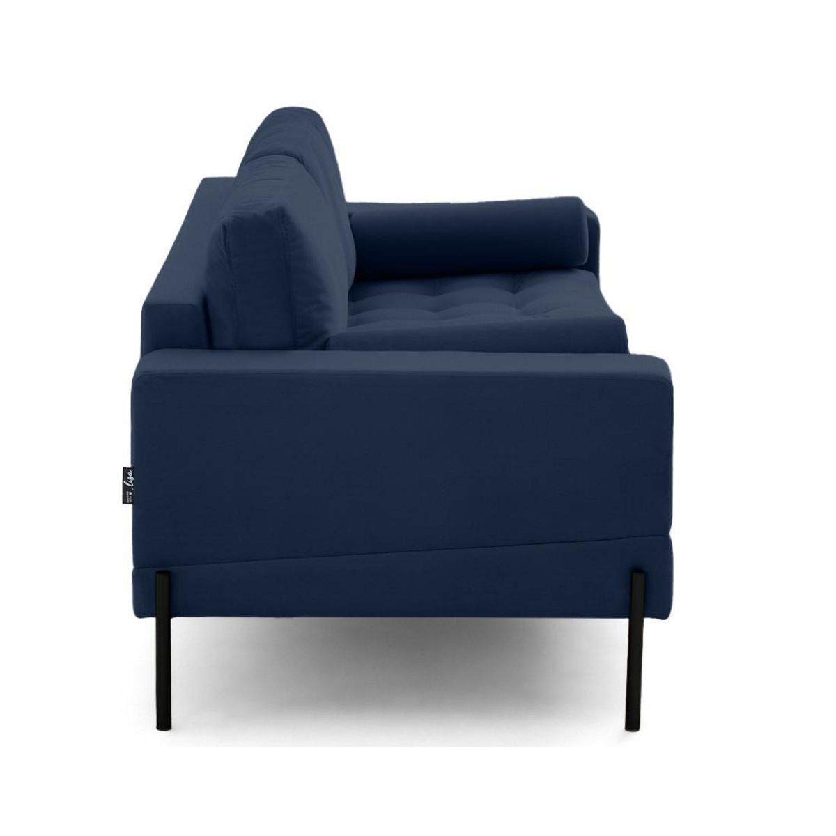 LISA DESIGN Isaure - canapé droit 3 places en velours