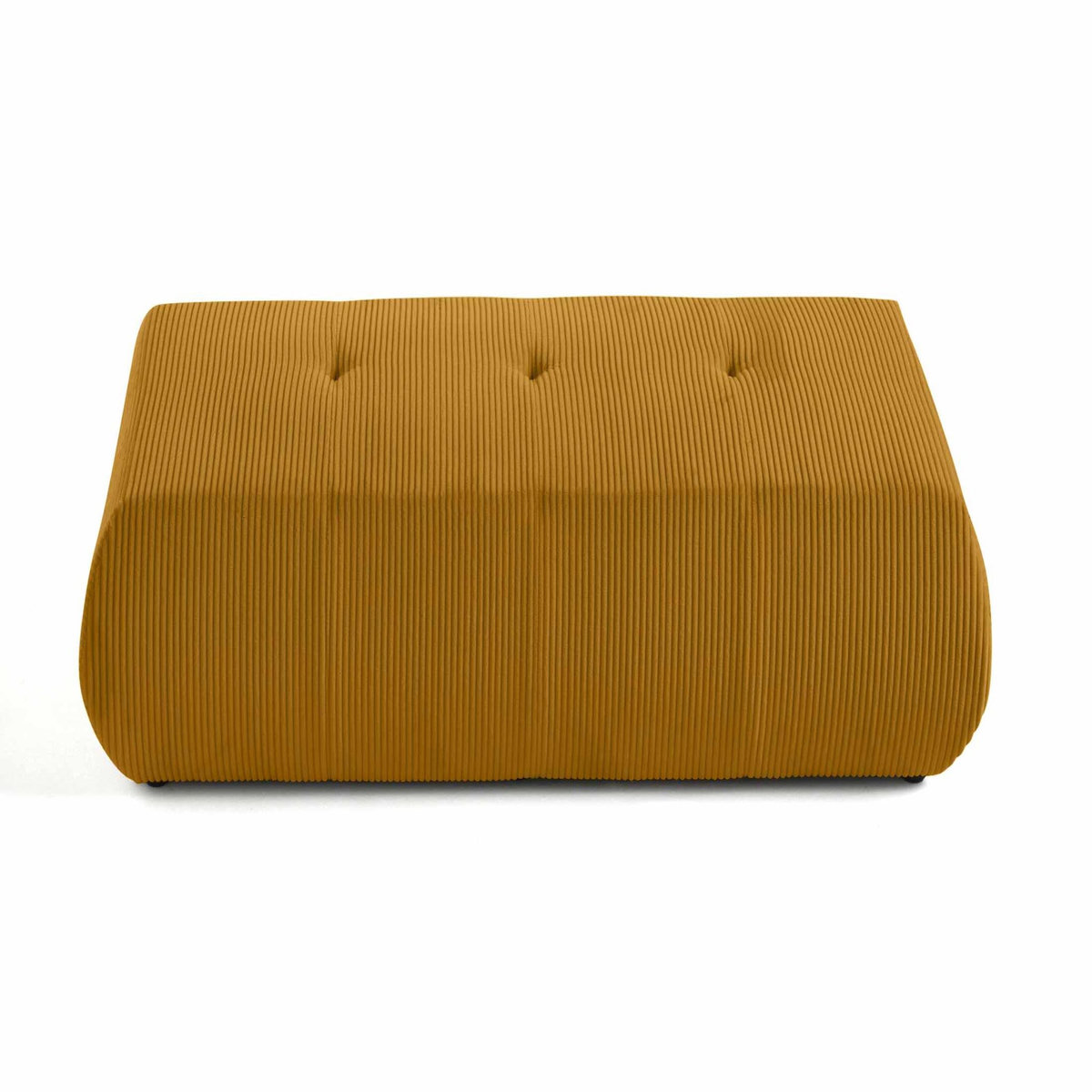 LISA DESIGN Onyx - pouf d'appoint - en velours côtelé