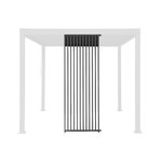 SWEEEK Triomphe persienne verticale pour pergola 3m. aluminium. panneau brise vue. anthracite