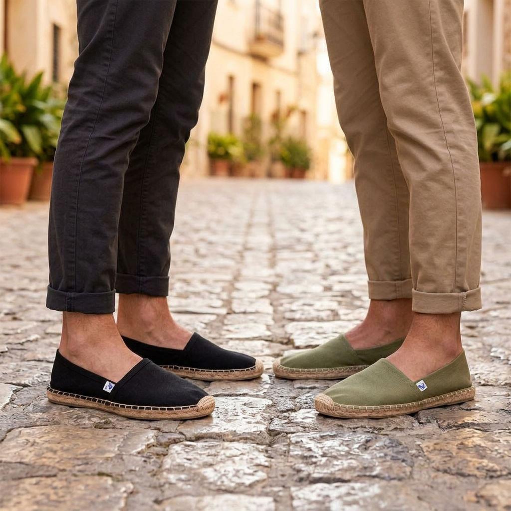 Voir la diapositive 2 : OZABI OZABI Pack 2 Paires Espadrilles Homme Semelle Corde Jute