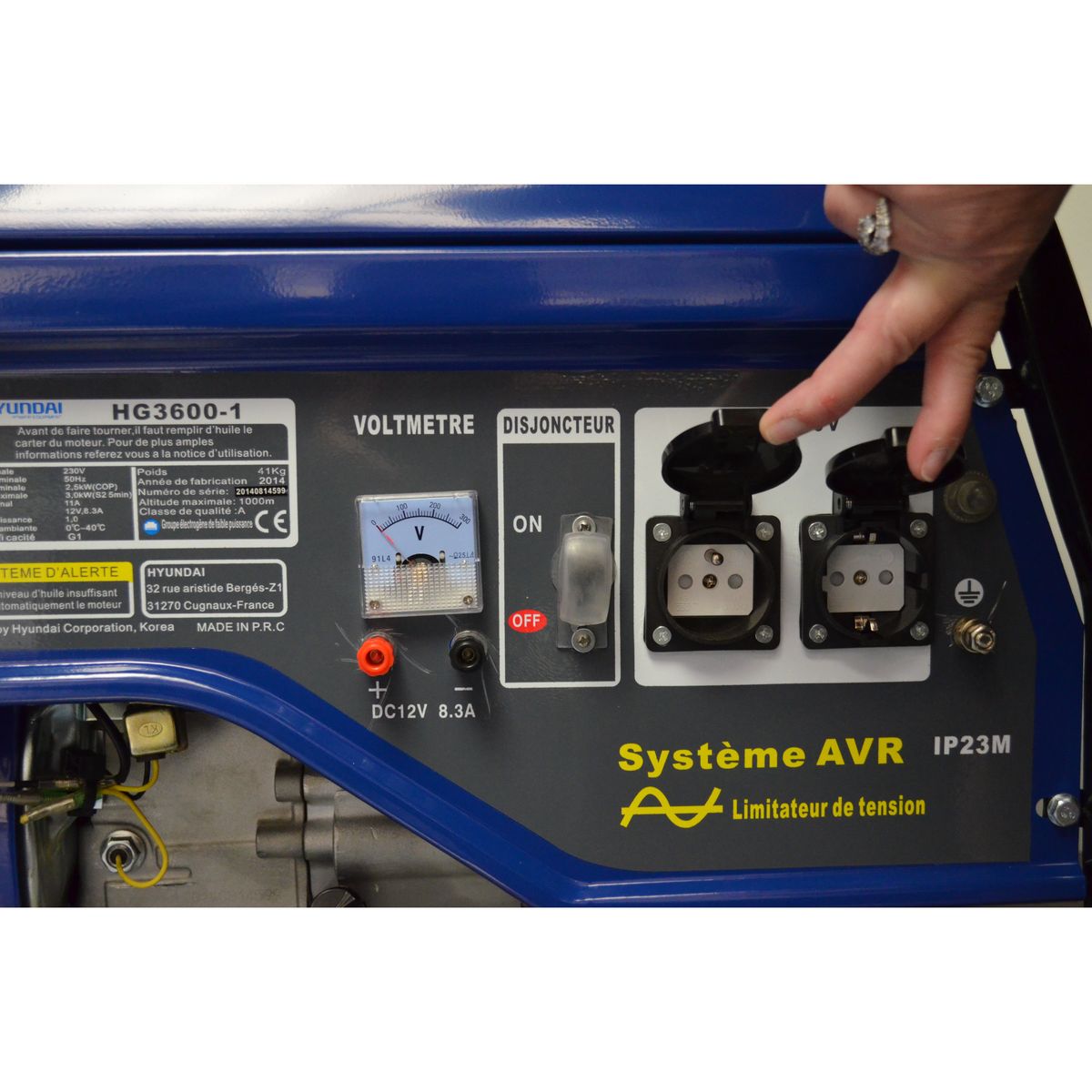 HYUNDAI Groupe électrogène HG3600-1 - 2500W