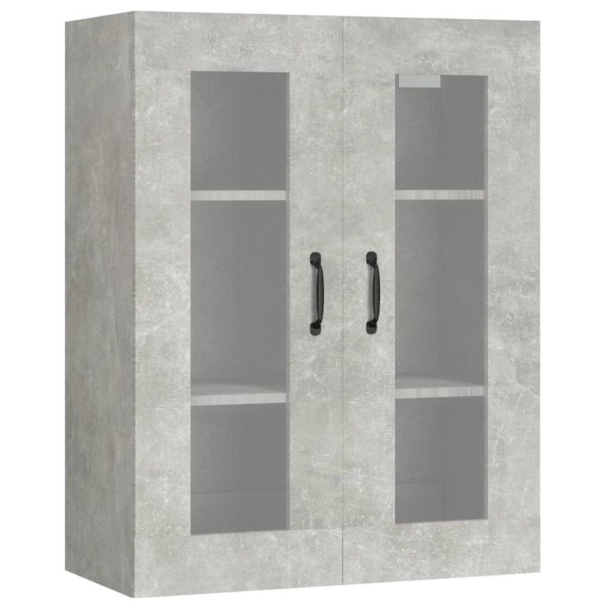 VIDAXL Armoire murale suspendue Gris beton 69,5x34x90 cm