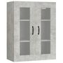 Voir la diapositive 2 : VIDAXL Armoire murale suspendue Gris beton 69,5x34x90 cm
