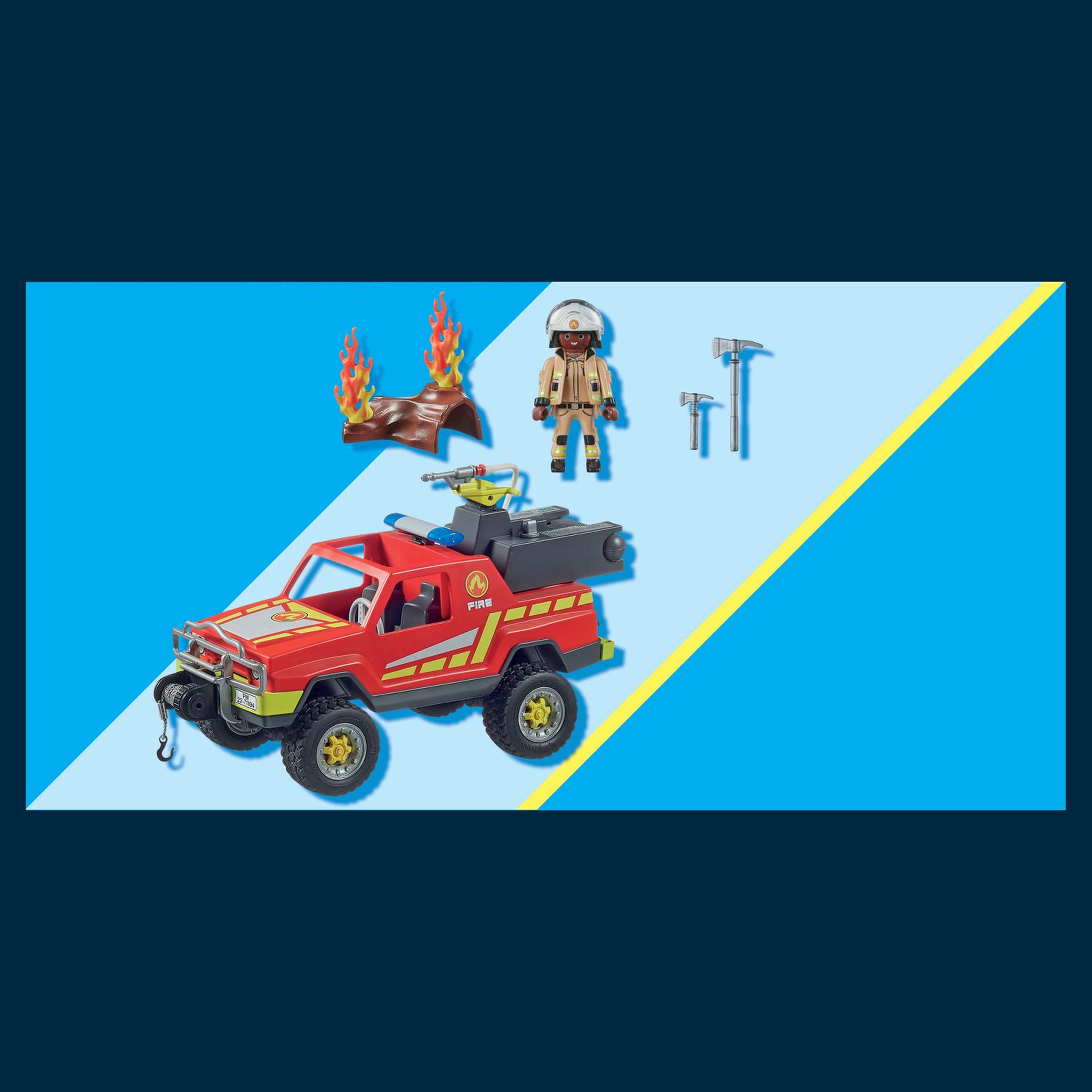 Voir la diapositive 2 : PLAYMOBIL 71194 - Pick Up et Pompier