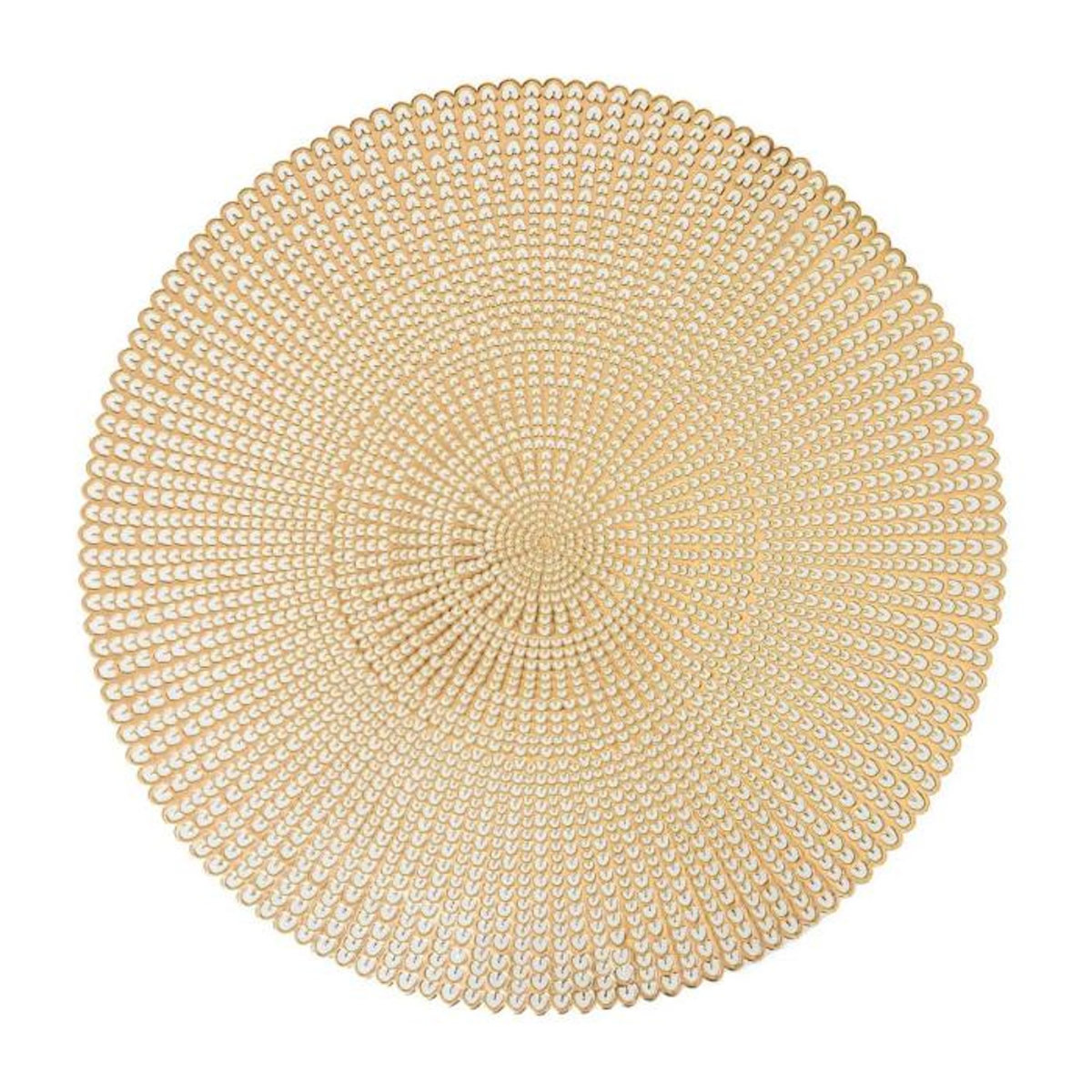 SECRET DE GOURMET Set de Table Rond Déco  Délicatesse  41cm Or