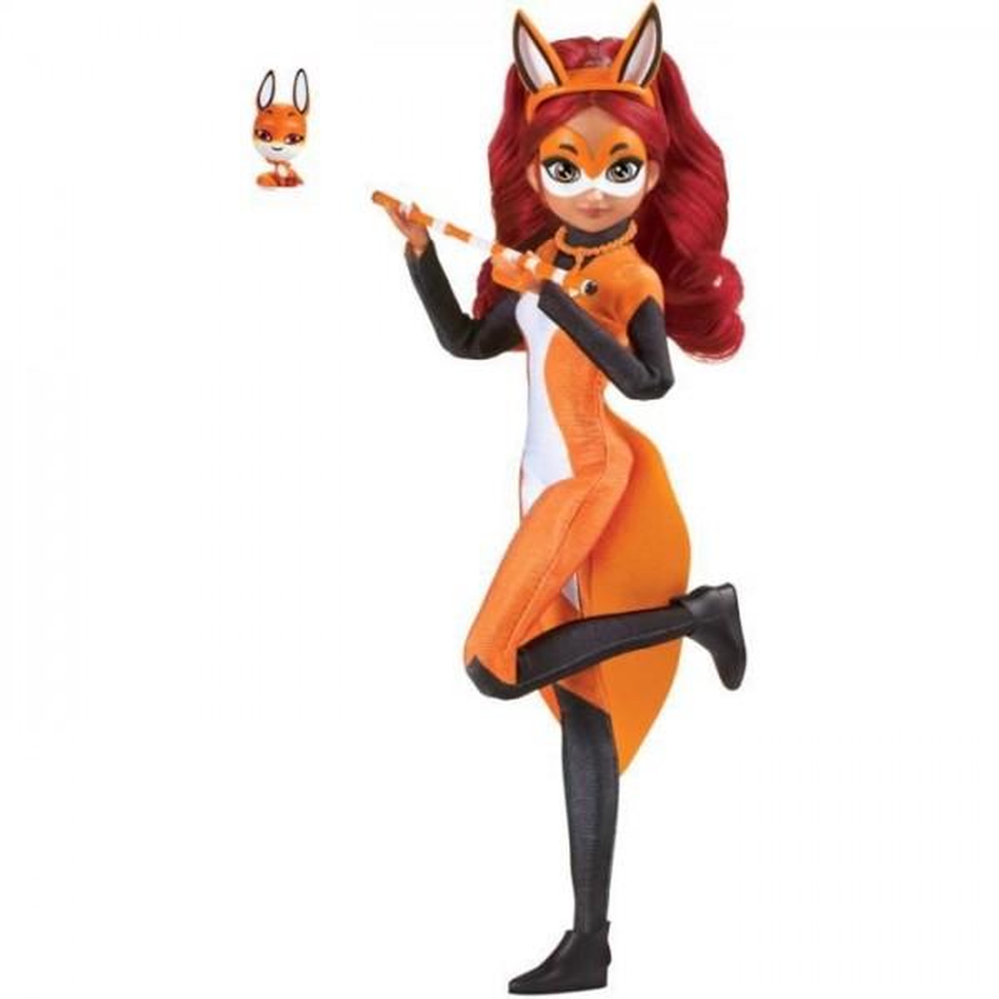 Voir la diapositive 3 : BANDAI Miraculous Ladybug - Poupée mannequin 26 cm Rena orange - BANDAI