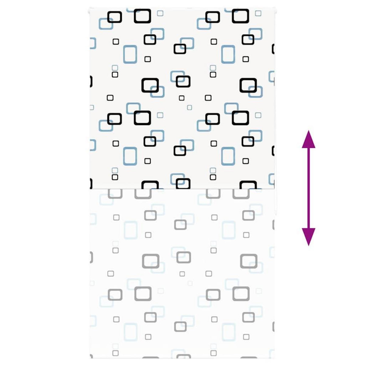 VIDAXL Store enrouleur de douche 140x240 cm largeur du tissu 136 cm