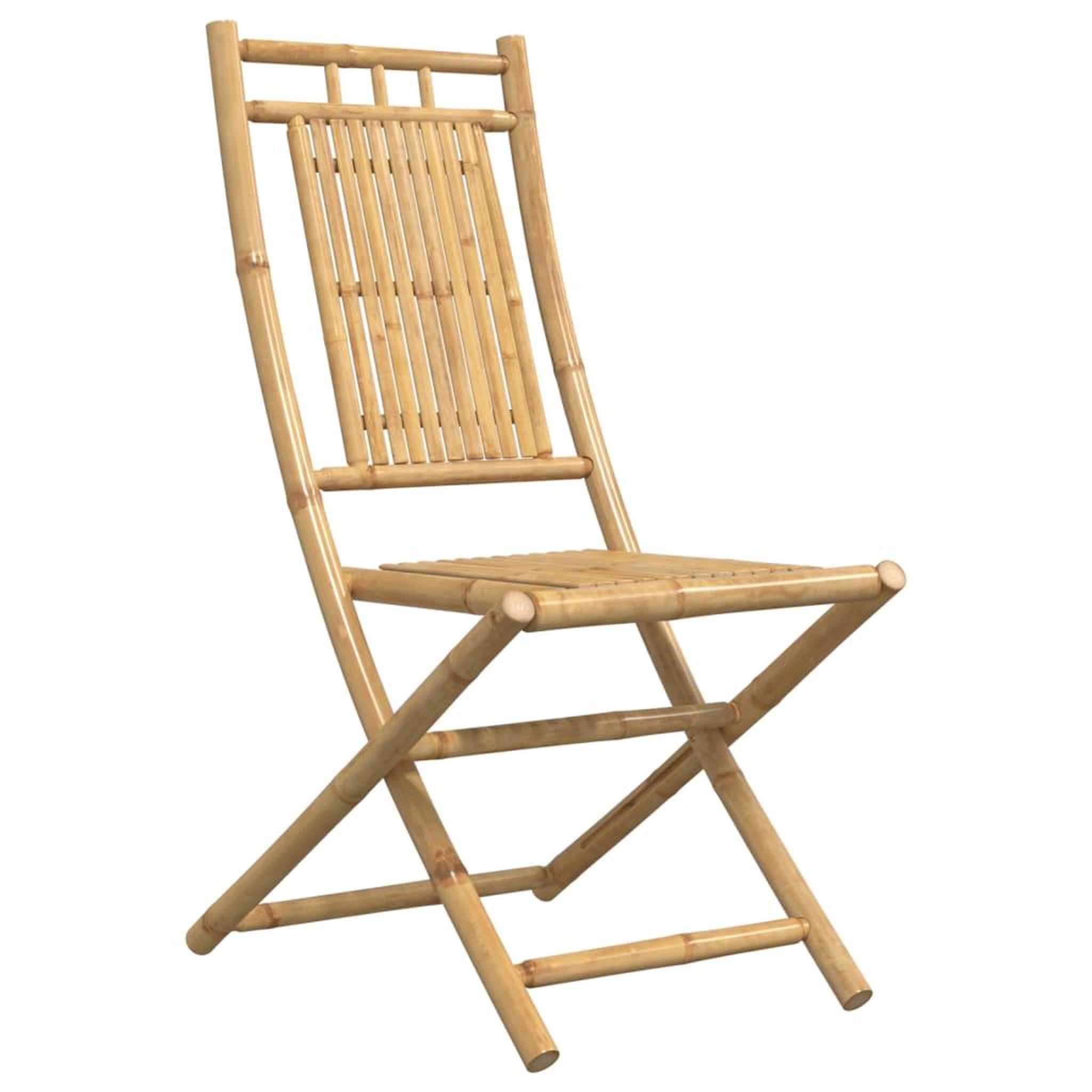 Voir la diapositive 4 : VIDAXL Chaises pliables de jardin lot de 2 46x66x99 cm bambou